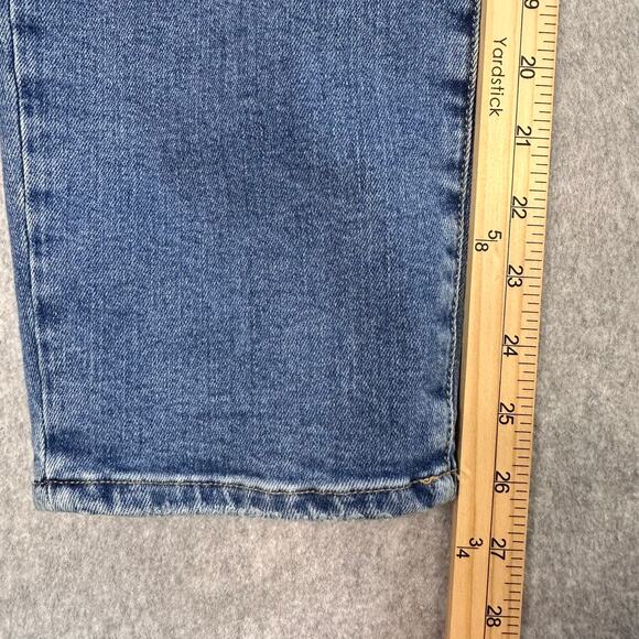 Good American jeans Blue Indigo Womens 14/32 Crossover Waistband Slim Straight - Picture 9 of 10
